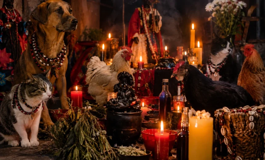 No hay cifras de prácticas esotéricas que exigen el uso de animales ritualizados.