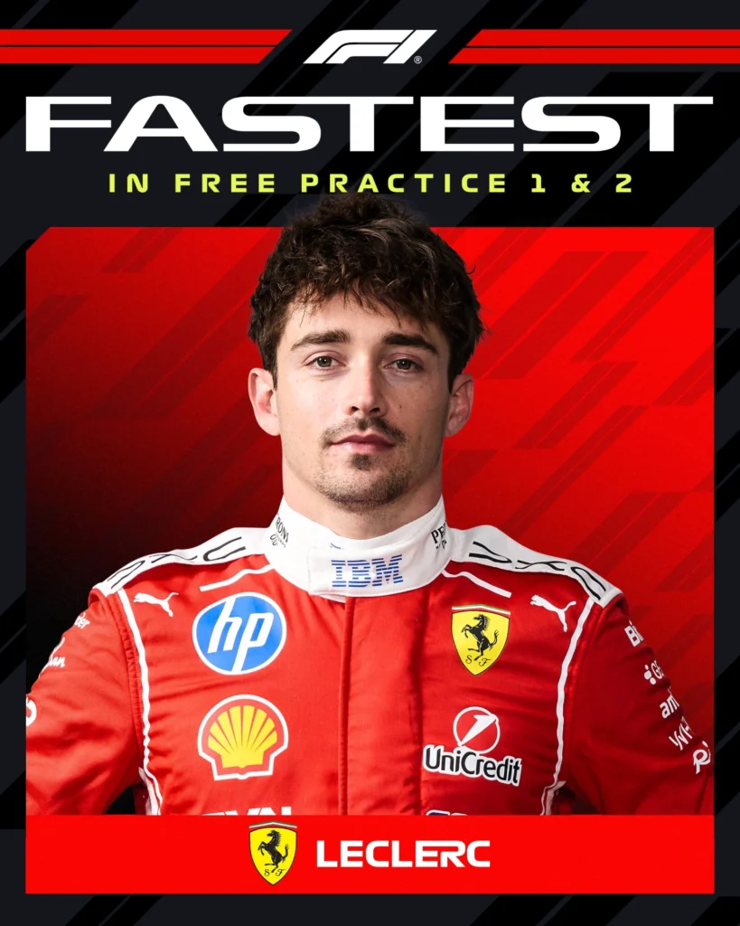 Leclerc se lleva el podio en prácticas libres 1 y 2, GP de México 2026