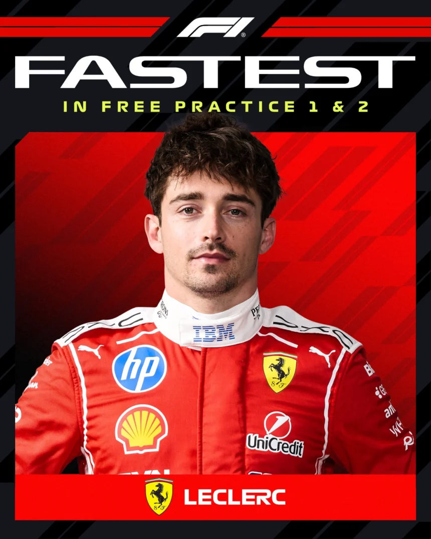 Leclerc se lleva el podio en prácticas libres 1 y 2, GP de México 2026